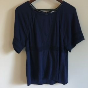 Old Navy | Lace Navy Blouse